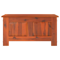 Storage Chest with Lid Brown Solid Wood Acacia - Durable and Versatile Storage Solution