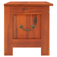 Storage Chest with Lid Brown Solid Wood Acacia - Durable and Versatile Storage Solution