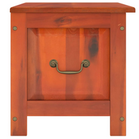 Storage Chest with Lid Brown Solid Wood Acacia - Durable and Multifunctional Storage Solution