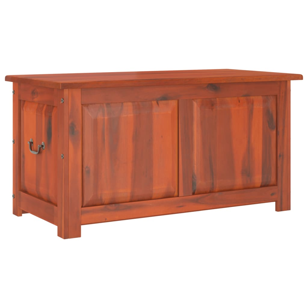 Storage Chest with Lid Brown Solid Wood Acacia - Durable and Versatile Storage Solution