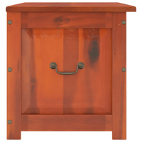 Storage Chest with Lid Brown Solid Wood Acacia - Durable and Versatile Storage Solution