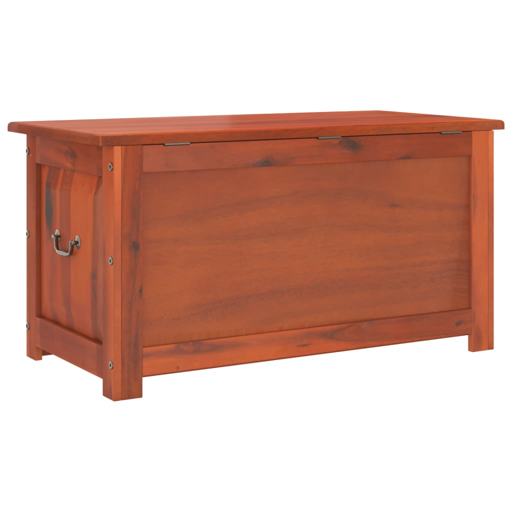 Storage Chest with Lid Brown Solid Wood Acacia - Durable and Versatile Storage Solution