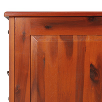 Storage Chest with Lid Brown Solid Wood Acacia - Durable and Versatile Storage Solution