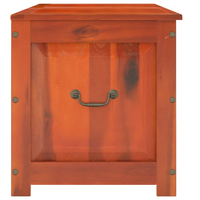 Storage Chest with Lid Brown Solid Wood Acacia | Versatile and Durable Storage Solution