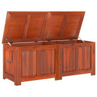 Storage Chest with Lid Brown Solid Wood Acacia | Versatile and Durable Storage Solution