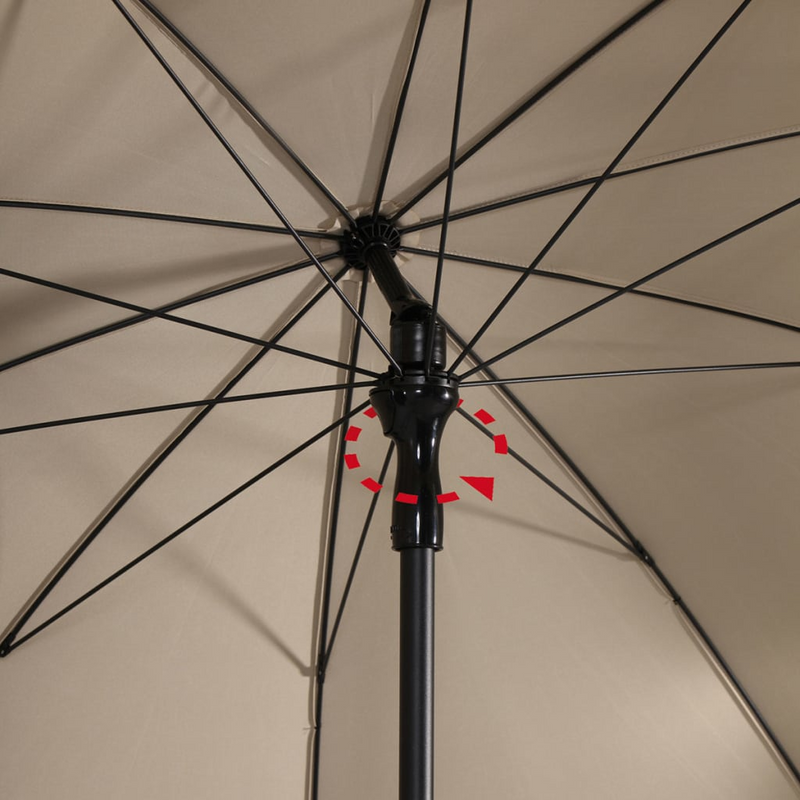 Madison Parasol Patmos Luxe Rectangle 210x140 cm Ecru - Durable & Stylish Outdoor Umbrella