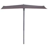 Madison Balcony Parasol Sun Wave 270x150 cm Taupe - Durable and Adjustable for Outdoor Living Space