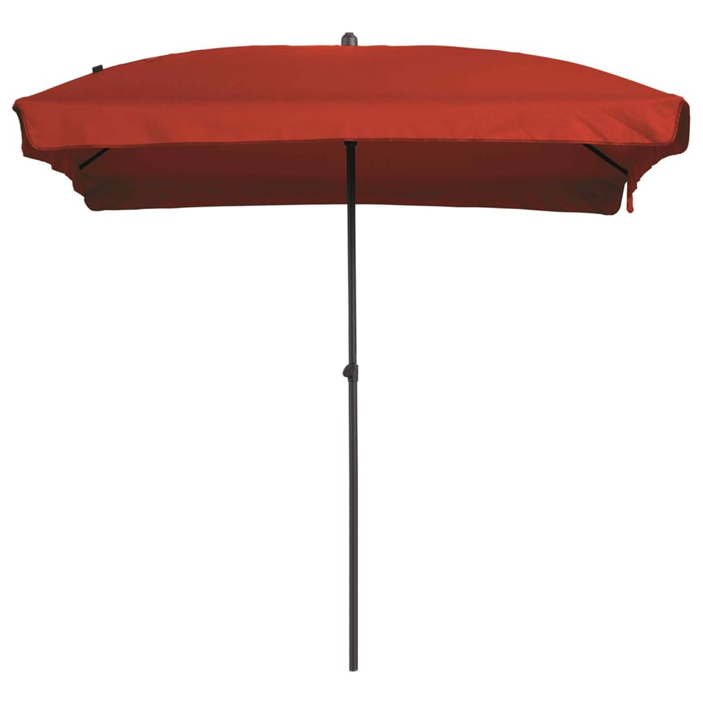 Madison Parasol Patmos Luxe Rectangle 210x140 cm Brick Red - Durable and Stylish Outdoor Umbrella