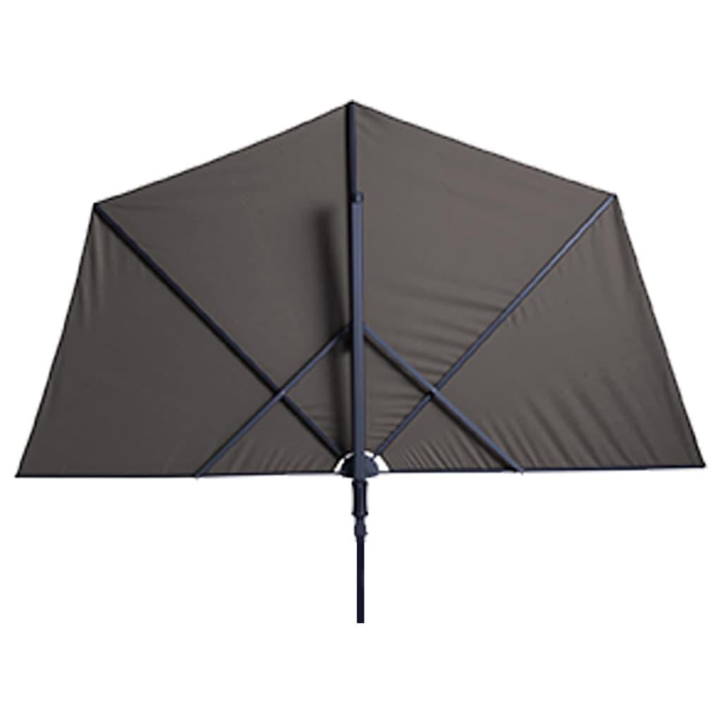 Madison Balcony Parasol Sun Wave - 270x150 cm - Light Grey | Durable and Adjustable Outdoor Umbrella