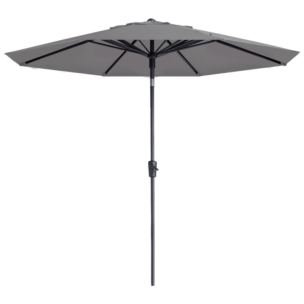 Madison Parasol Paros II Luxe 300 cm Light Grey - Durable and Stabile Outdoor Umbrella