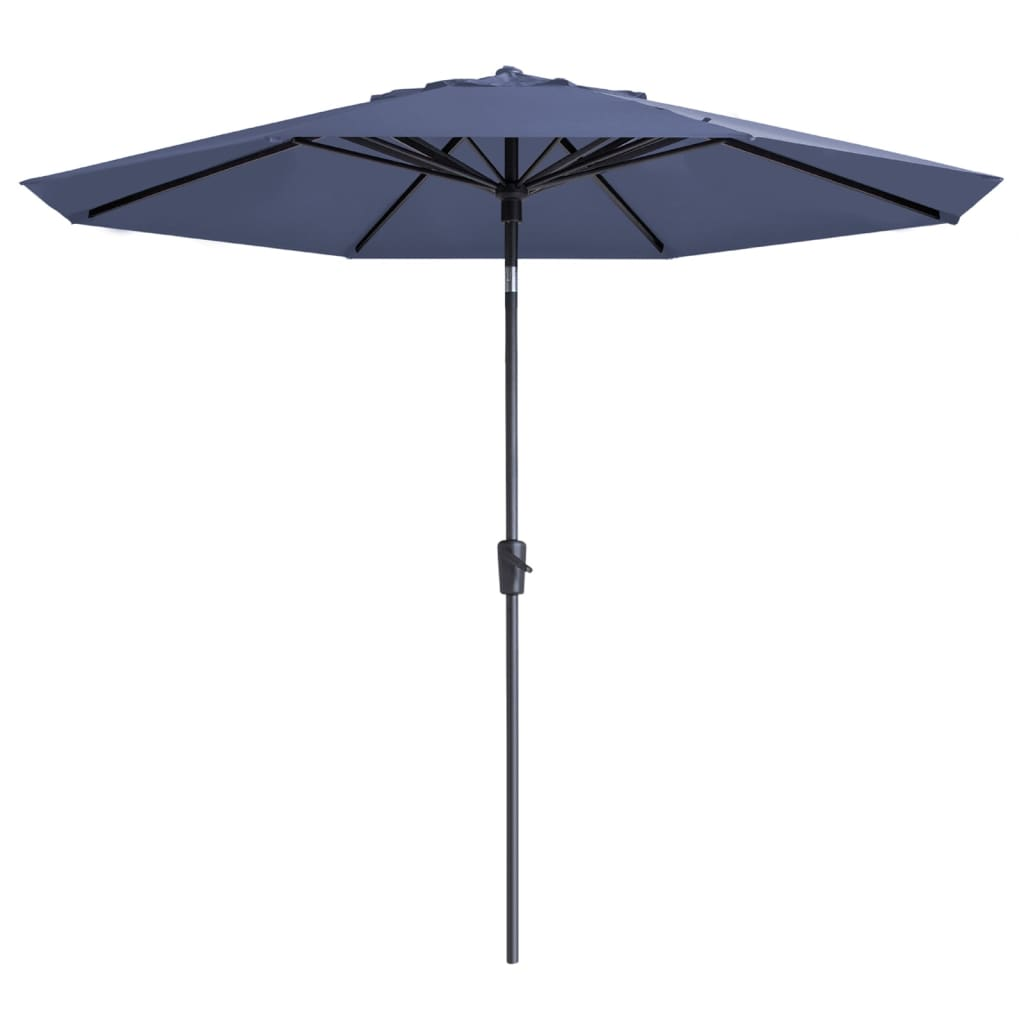 Madison Parasol Paros II Luxe 300 cm Safier Blue - Durable Outdoor Umbrella with Tilt and Rotating Mechanism