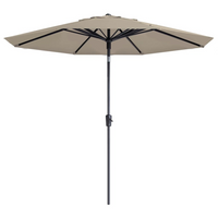 Madison Parasol Paros II Luxe 300 cm Ecru - Durable and Stable Umbrella for Outdoor Living Space