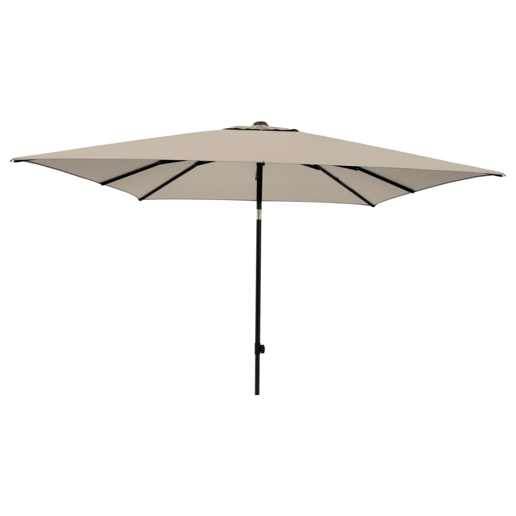 Madison Parasol Corsica 200x250 cm Ecru - Water Repellent, UV Resistant, Adjustable Height