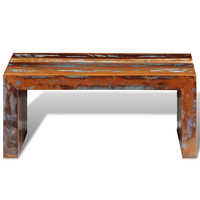 Coffee Table Reclaimed Wood - Handmade Retro Style Furniture