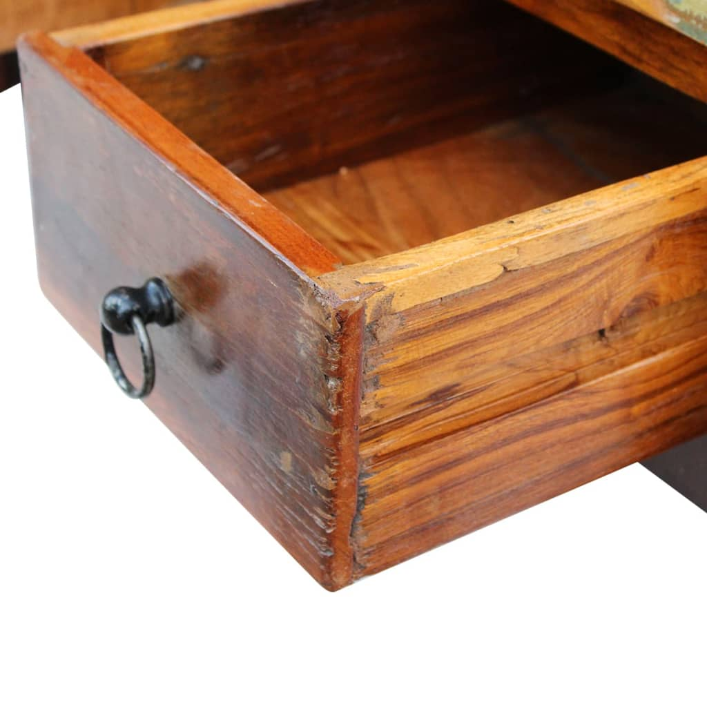 Coffee Table Drawers Solid Reclaimed Wood 90x45x35 cm