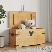 Storage Chest Mexican Pine Corona Range 91x49.5x47 cm - Rustic Charm & Ample Storage Space