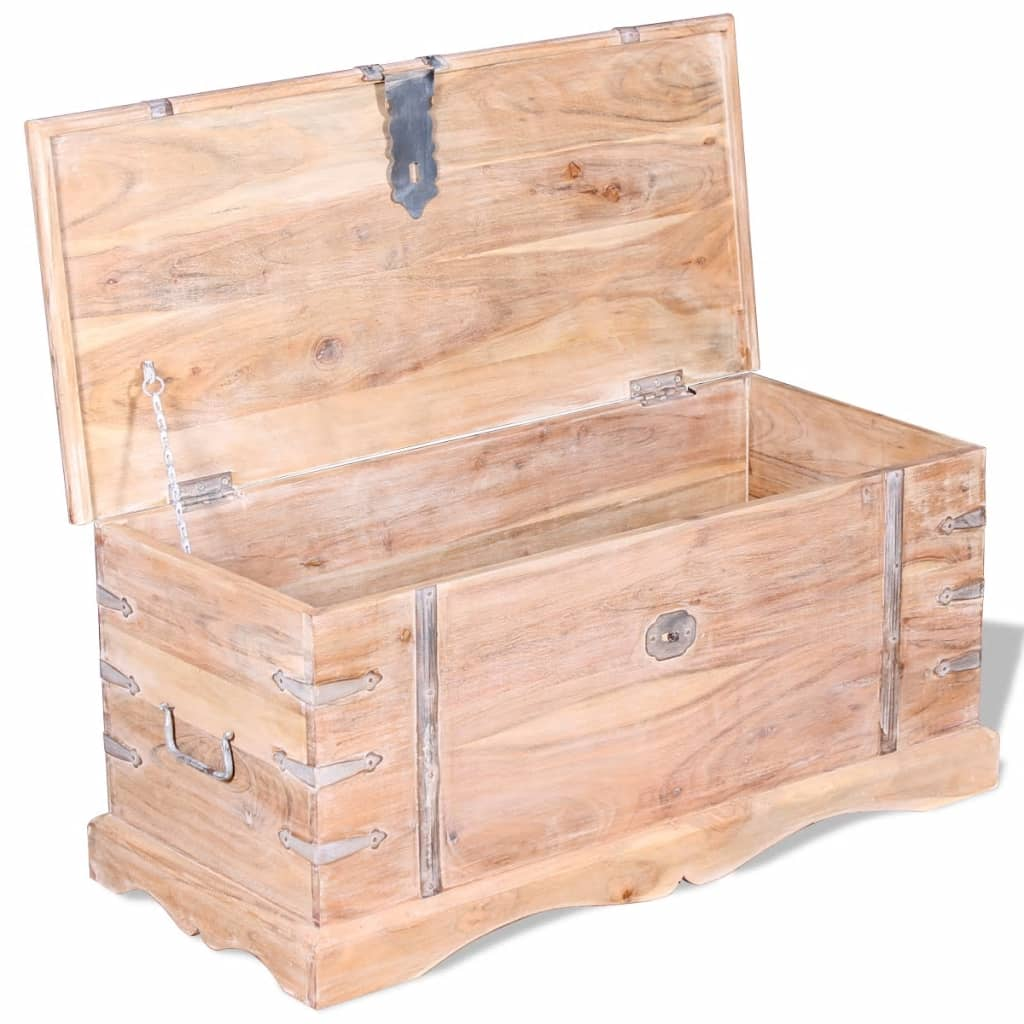 Storage Chest Acacia Wood - Solid and Stylish Storage Solution