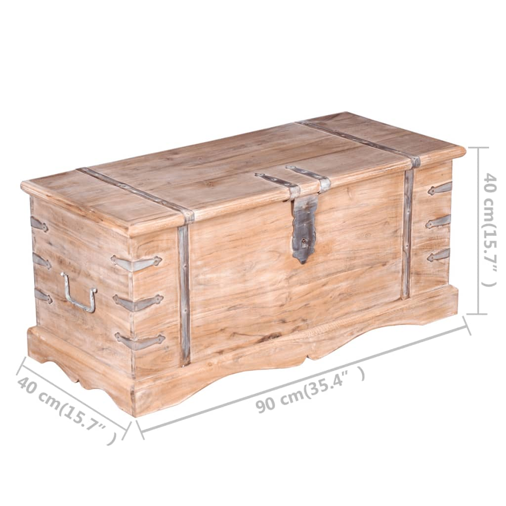 Storage Chest Acacia Wood - Solid and Stylish Storage Solution