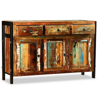 Sideboard Solid Reclaimed Wood 120x35x76 cm - Ample Storage Space | Antique-style | Handmade