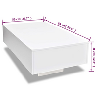 Coffee Table High Gloss White - Modern and Elegant | Home Furniture