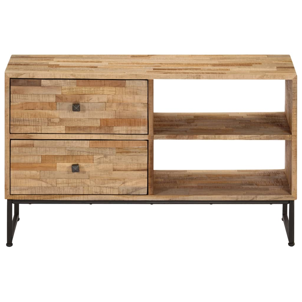 TV Cabinet Reclaimed Teak Wood 90x30x55 cm - Rustic and Durable