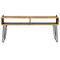 TV Stand Solid Mango Wood 110x35x45 cm - Sturdy and Stylish