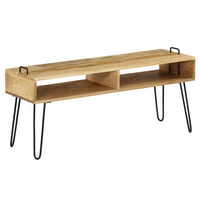 TV Stand Solid Mango Wood 110x35x45 cm - Sturdy and Stylish