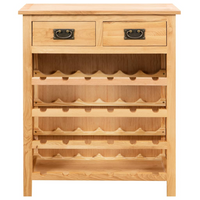 Wine Cabinet 72x32x90 cm Solid Oak Wood - Elegant and Durable