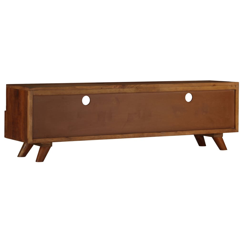 TV Cabinet Solid Reclaimed Wood 140x30x40 cm - Retro Style, Durable and Handmade