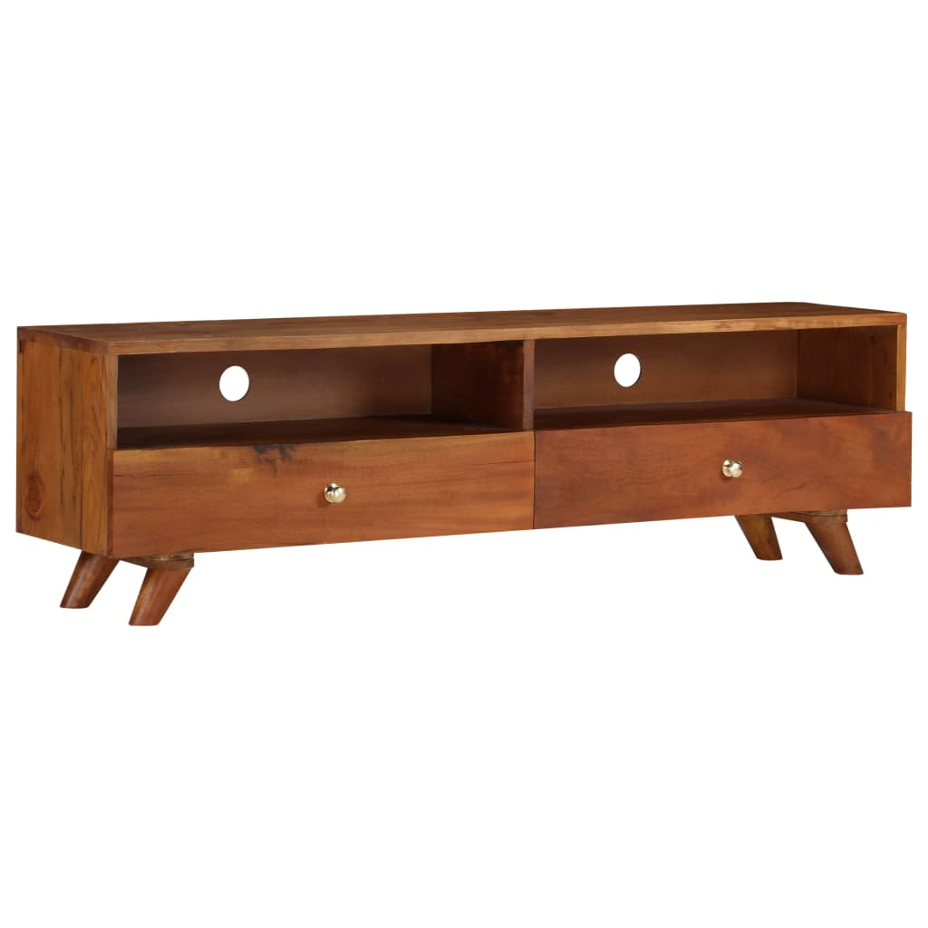 TV Cabinet Solid Reclaimed Wood 140x30x40 cm - Retro Style, Durable and Handmade