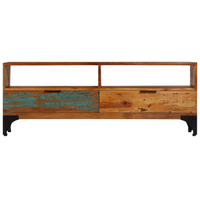 TV Cabinet - Solid Reclaimed Wood - Vintage Style - 118x35x45 cm