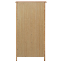 Wine Cabinet 56x32x110 cm | Solid Oak Wood | Wine Rack Organizer