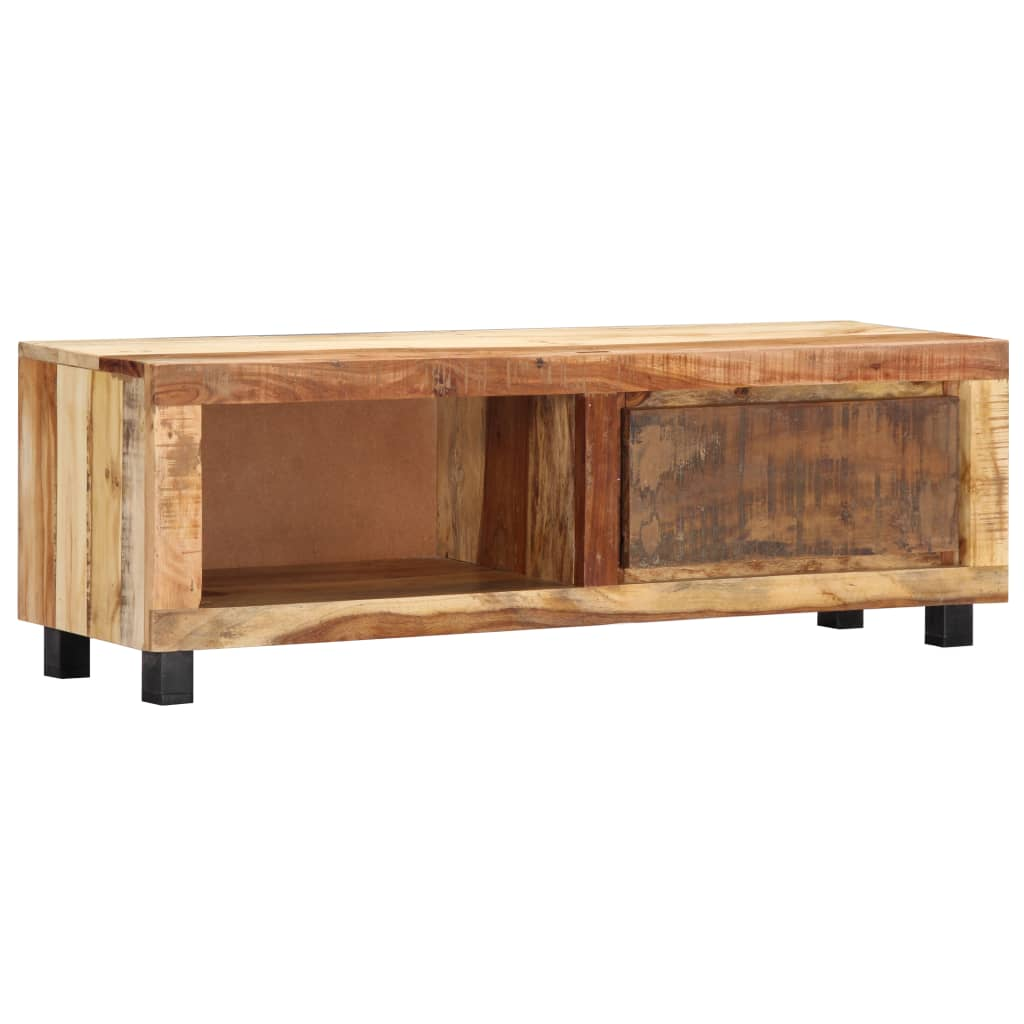 TV Cabinet - Solid Reclaimed Wood - 100x30x33 cm