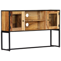 TV Cabinet 120x30x75 cm Solid Reclaimed Wood - Classic Style, Handmade, Spacious Storage