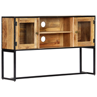 TV Cabinet 120x30x75 cm Solid Reclaimed Wood - Classic Style, Handmade, Spacious Storage