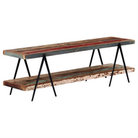 TV Cabinet 160x40x50 cm | Solid Reclaimed Wood | Industrial Charm