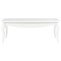 Coffee Table White - Solid Pine Wood | 110x60x40 cm