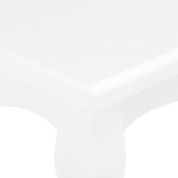 Coffee Table White - Solid Pine Wood | 110x60x40 cm