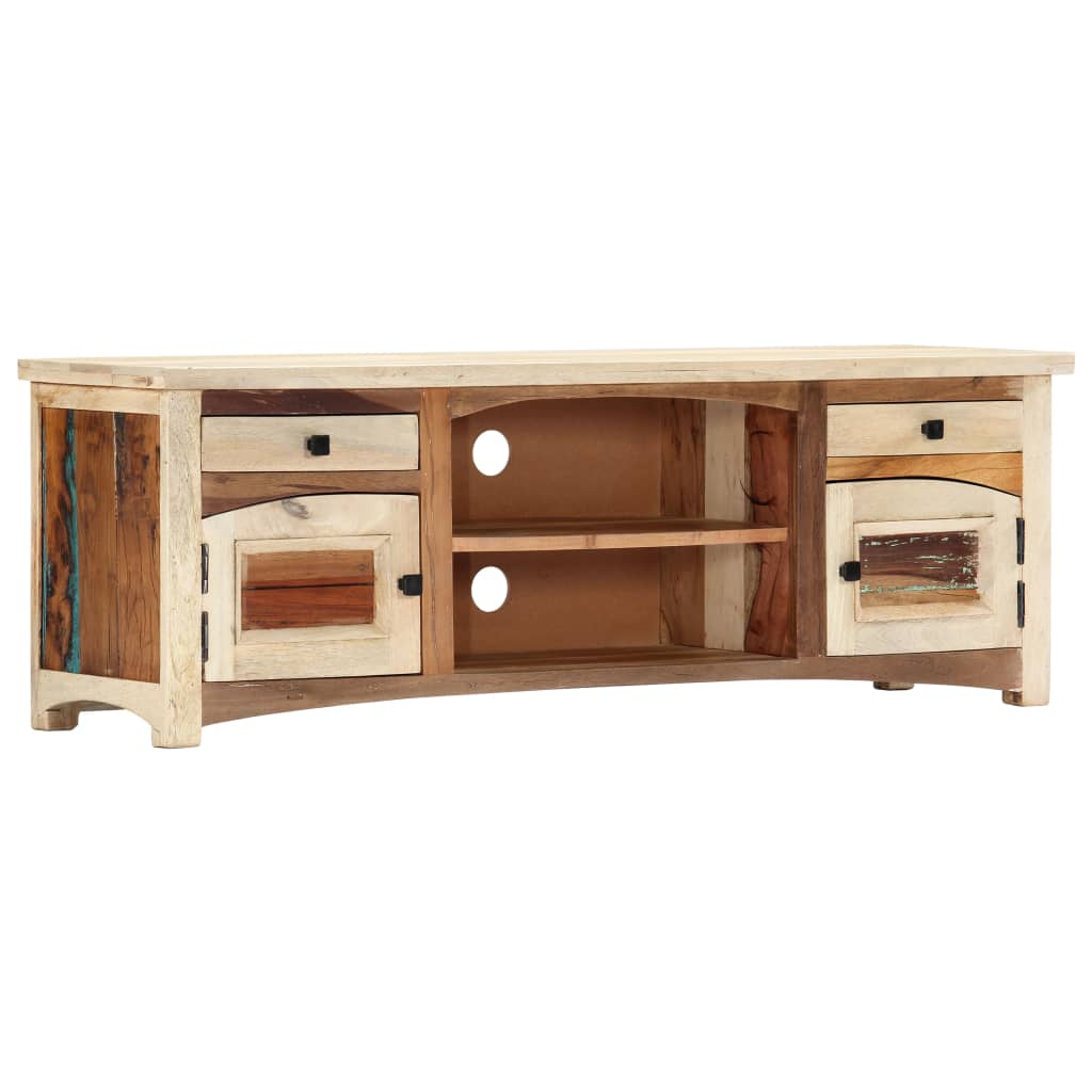 TV Cabinet 120x30x40 cm | Solid Reclaimed Wood