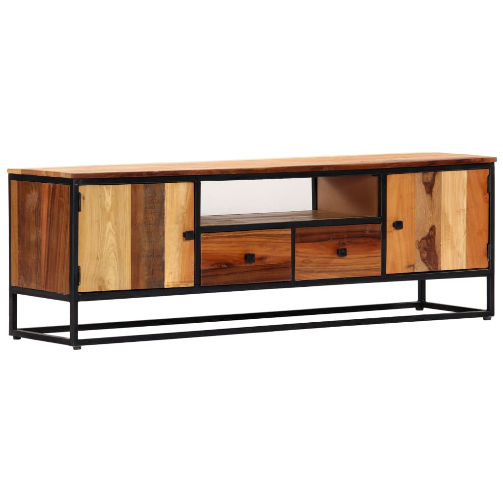 TV Cabinet - Solid Reclaimed Wood and Steel