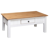 Coffee Table White | Solid Pine Wood Panama Range