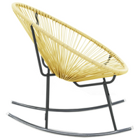 Outdoor Acapulco Chair Poly Rattan Beige - Modern Design, Water Resistant, Durable