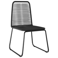 Outdoor Chairs 4 pcs Poly Rattan Black - Comfortable and Stylish