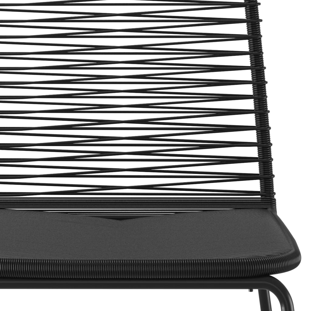 Outdoor Chairs 4 pcs Poly Rattan Black - Comfortable and Stylish