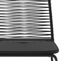 Outdoor Chairs 4 pcs Poly Rattan Black - Comfortable and Stylish