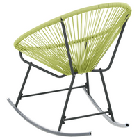 Outdoor Acapulco Chair Poly Rattan Green - Stylish and Comfortable