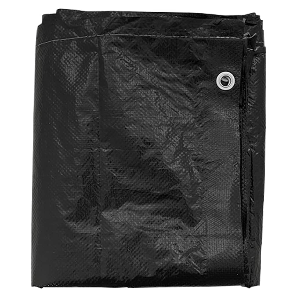 vidaXL Garden Furniture Covers 2 pcs - 16 Eyelets - 300x250x90 cm - Rectangular - Black