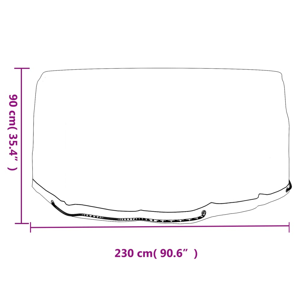 vidaXL Garden Furniture Covers 2 pcs 10 Eyelets Ø230x90 cm Round - Protect Your Outdoor Rattan Sets