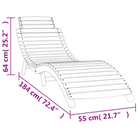 vidaXL Sun Loungers 2 pcs with Table White Solid Wood Acacia - Relaxation and Style for Your Outdoor Space