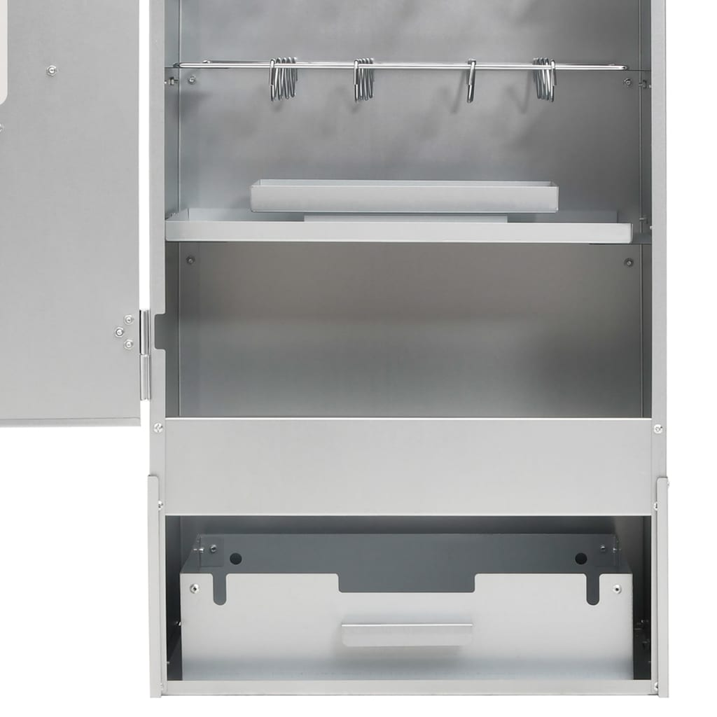 BBQ Oven Smoker with Table Galvanised Steel